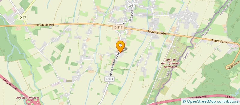 localisation de l'entreprise EARL DE CAYRET à GER