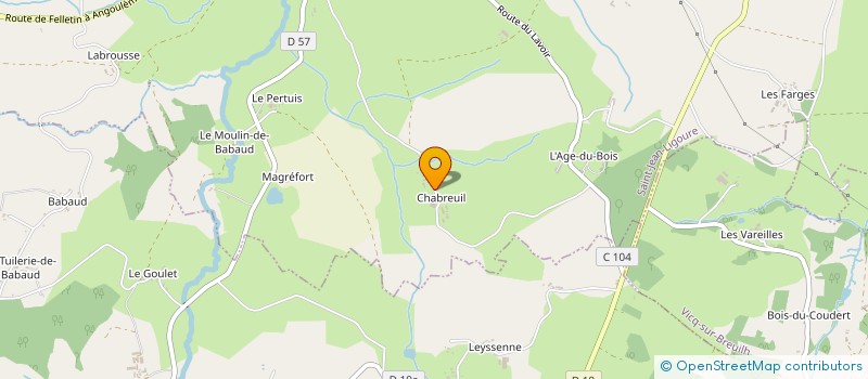 localisation de l'entreprise EARL DE CHABREUIL à SAINT JEAN LIGOURE