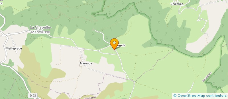 localisation de l'entreprise EARL DE CHALAGNAT  MAZOIRES