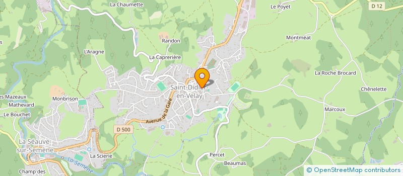 localisation de l'entreprise EARL DE CHAMBLANC à SAINT-DIDIER-EN-VELAY