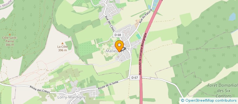 localisation de l'entreprise EARL DE CHAMP MARTIN  MARIEULLES