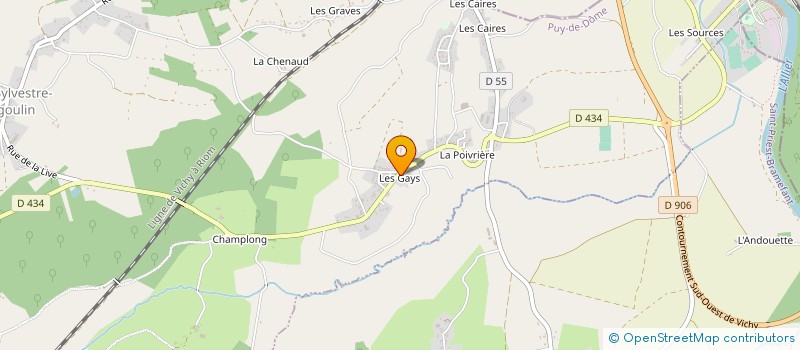 localisation de l'entreprise EARL DE CHAMPROBERT à SAINT-CLEMENT-DE-REGNAT