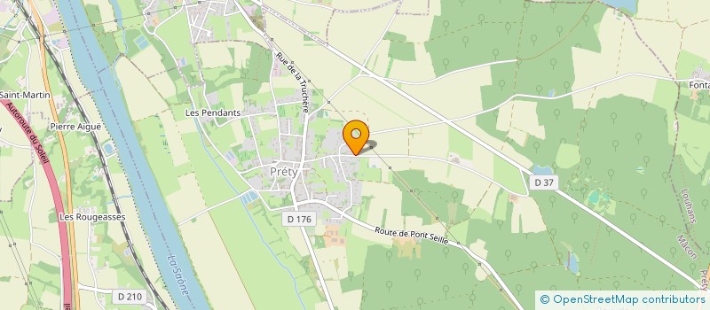localisation de l'entreprise EARL DE CHANTEBAUD à PRETY