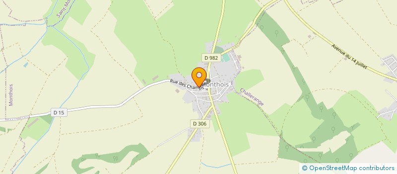 localisation de l'entreprise EARL DE CHANVIERE  MONTHOIS