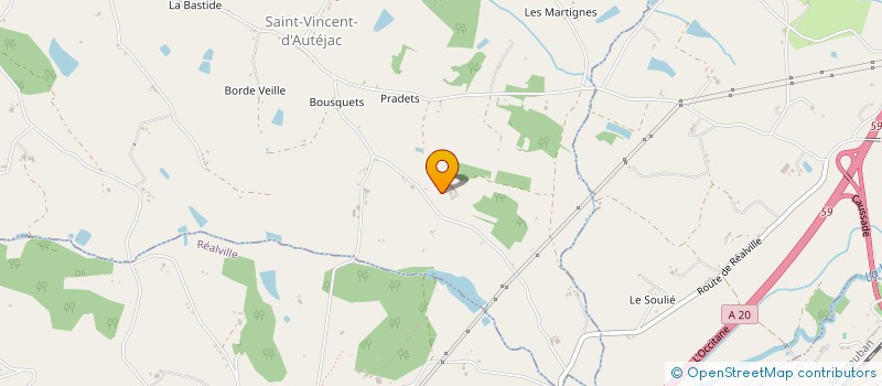 localisation de l'entreprise EARL DE CHANY HAUT  SAINT-VINCENT-D'AUTEJAC