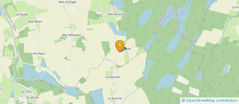 localisation de l'entreprise EARL DE CHARLUAT à DOMPIERRE-SUR-VEYLE