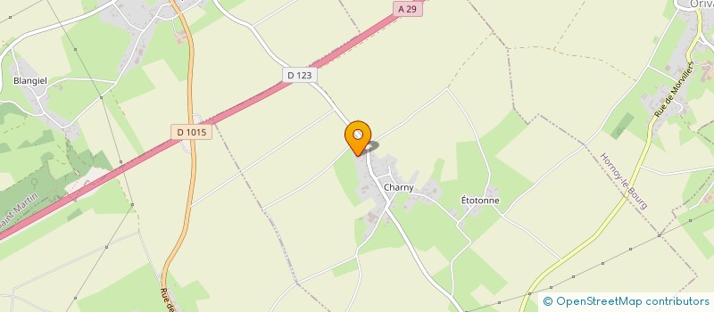localisation de l'entreprise EARL DE CHARNY à MORVILLERS-SAINT-SATURNIN