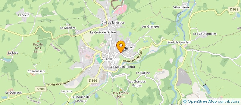 localisation de l'entreprise EARL DE CHARRONNET  DONTREIX