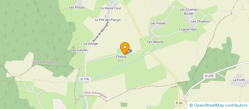 localisation de l'entreprise EARL DE CHASSY à VAUX D'AMOGNES