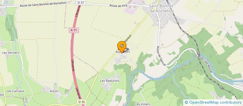 localisation de l'entreprise EARL DE CHATEAU VIEUX  BIOZAT