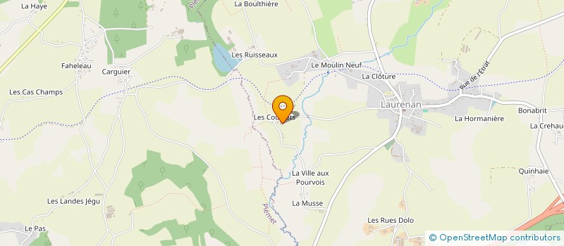 localisation de l'entreprise EARL DE CHAUDBUISSON à LAURENAN