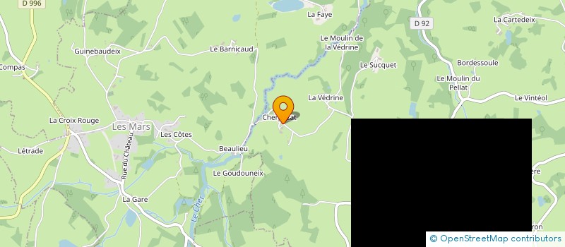 localisation de l'entreprise EARL DE CHERPOZAT à DONTREIX