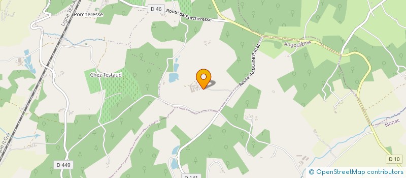 localisation de l'entreprise EARL DE CHEZ BONNIN  COTEAUX-DU-BLANZACAIS