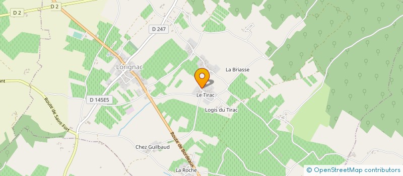 localisation de l'entreprise EARL DE CHEZ CHASSERIAUD à LORIGNAC