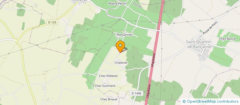 localisation de l'entreprise EARL DE CHEZ LAURENCEAU à SAINT-QUANTIN-DE-RANCANNE