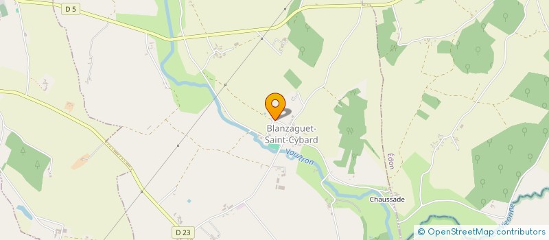 localisation de l'entreprise EARL DE CHEZ LIOTOUT.  BLANZAGUET-SAINT-CYBARD