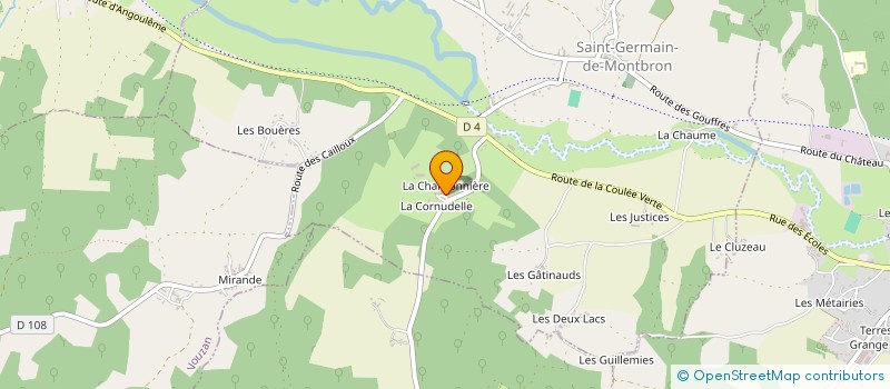 localisation de l'entreprise EARL DE CHEZ PAQUET à SAINT-GERMAIN-DE-MONTBRON