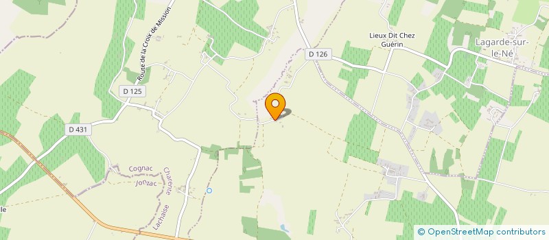 localisation de l'entreprise EARL DE CHEZ PASQUEREAU à LAGARDE-SUR-LE-NE