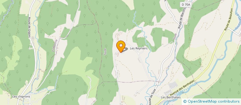 localisation de l'entreprise EARL DE CHOSSEON à SUZE