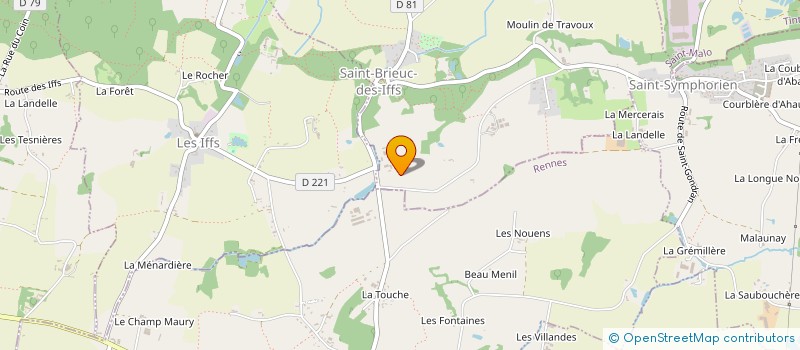 localisation de l'entreprise EARL DE CLAIRVILLE  SAINT-BRIEUC-DES-IFFS