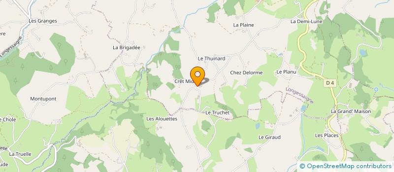 localisation de l'entreprise EARL DE CLEMENSAIGNE à LONGESSAIGNE