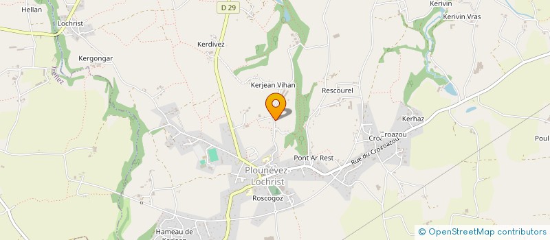 localisation de l'entreprise EARL DE CLOSMEUR à PLOUNEVEZ-LOCHRIST