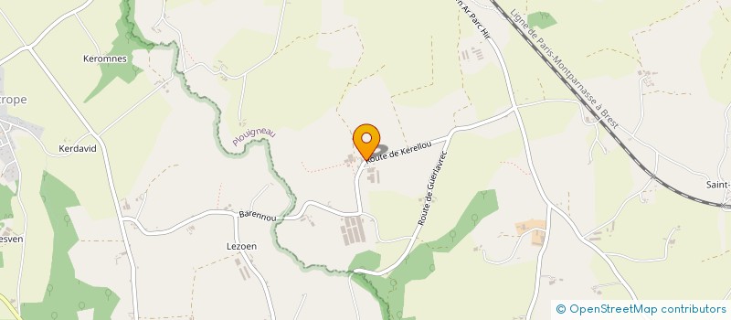 localisation de l'entreprise EARL DE COAT AR PERIGORD à PLOUIGNEAU