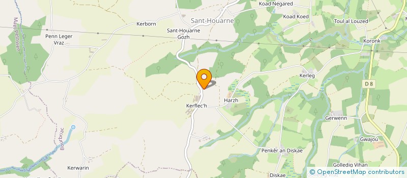localisation de l'entreprise EARL DE COAT HUELLAN à BOURBRIAC
