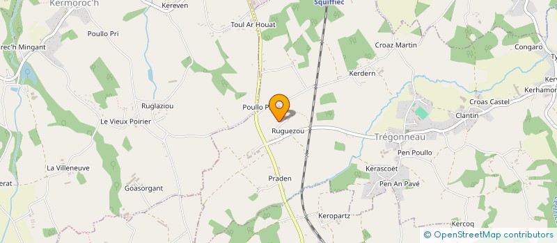 localisation de l'entreprise EARL DE COAT NEVENEZ  TREGONNEAU