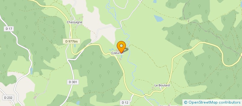 localisation de l'entreprise EARL DE COEURLIN à OUROUX EN MORVAN