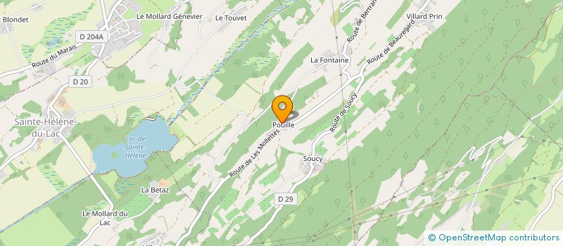 localisation de l'entreprise EARL DE COMBEFORT à SAINT-PIERRE-DE-SOUCY