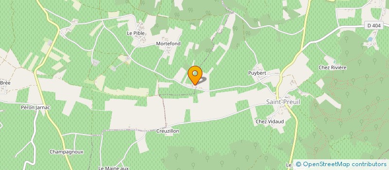 localisation de l'entreprise EARL DE COMBREFOND à SEGONZAC