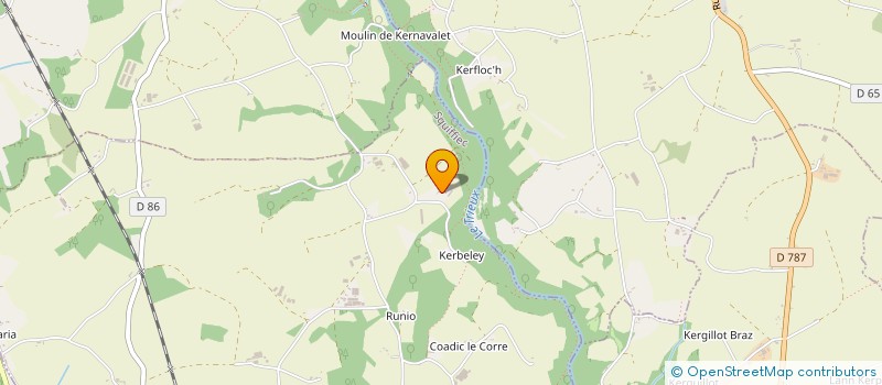 localisation de l'entreprise EARL DE CONVENANT LUCAS  SQUIFFIEC