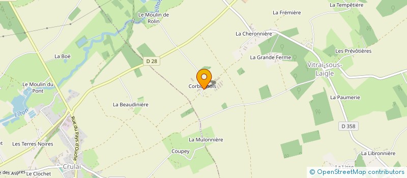 localisation de l'entreprise EARL DE CORBONNOIS à VITRAI-SOUS-L AIGLE