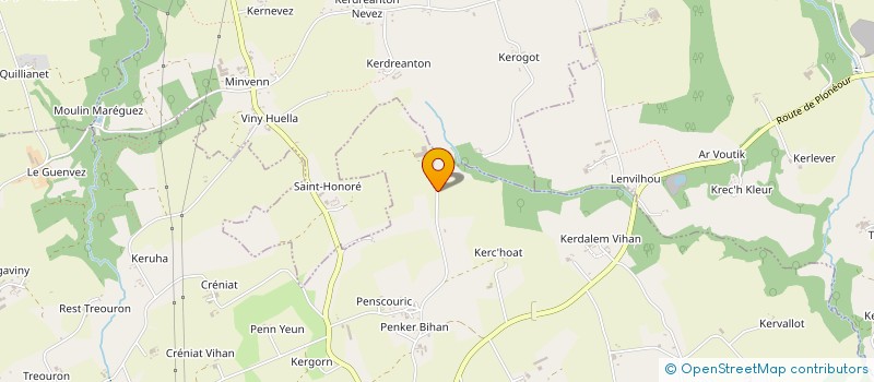 localisation de l'entreprise EARL DE COSMANER - NEVEZ à PLONEOUR-LANVERN