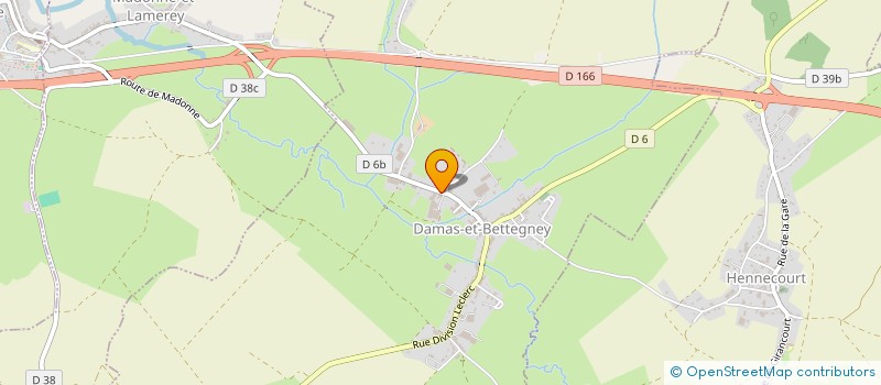 localisation de l'entreprise EARL DE COUCHAUMONT  DAMAS-ET-BETTEGNEY