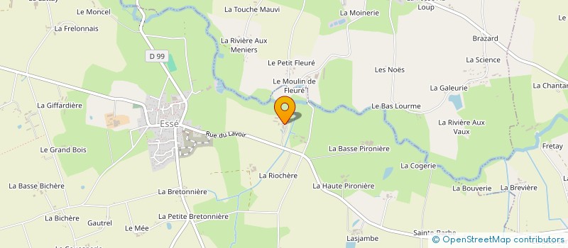 localisation de l'entreprise EARL DE COURGEON à ESSE