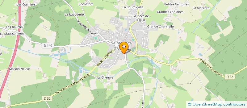 localisation de l'entreprise EARL DE COURILLON à SAINT OUEN EN BELIN