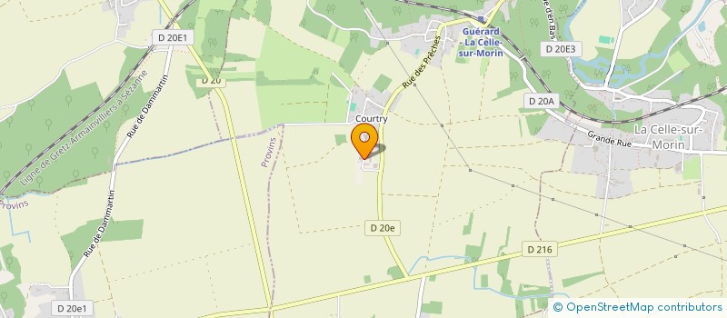 localisation de l'entreprise EARL DE COURTRY à GUERARD