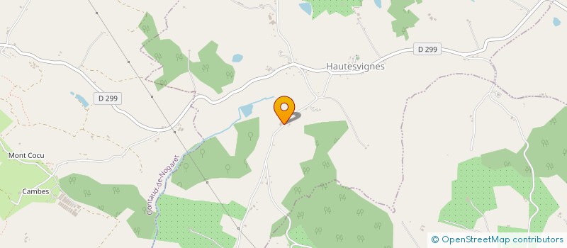 localisation de l'entreprise EARL DE COUTIE à HAUTESVIGNES