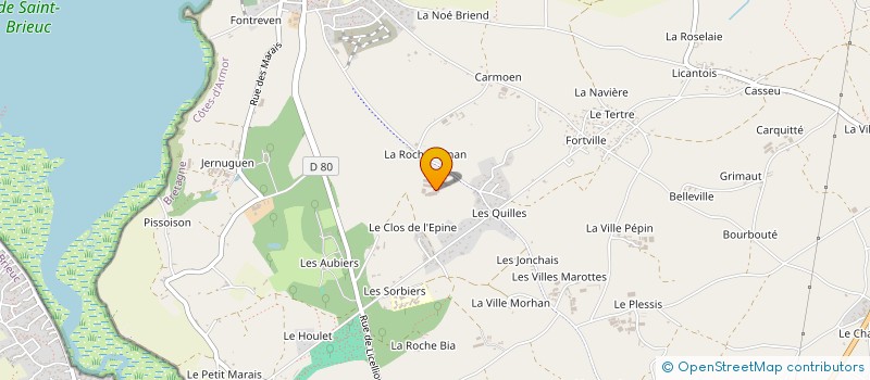 localisation de l'entreprise EARL DE CREAUME à HILLION