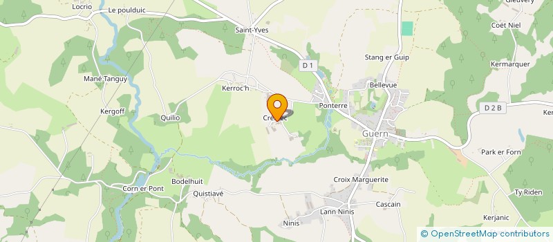 localisation de l'entreprise EARL DE CREHIEC  GUERN