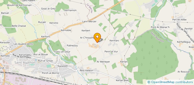 localisation de l'entreprise EARL DE CRESHENT à SAINT-AGATHON