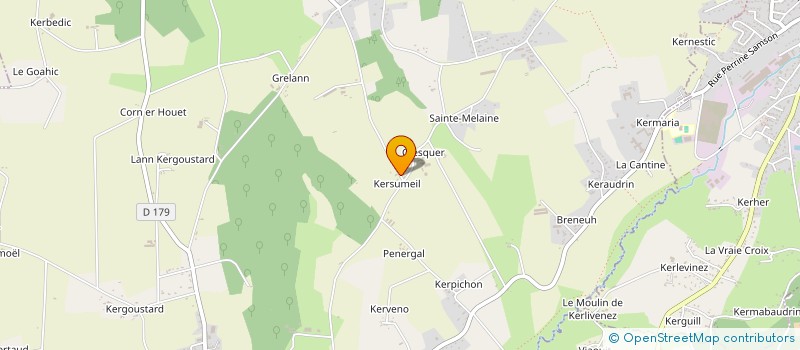 localisation de l'entreprise EARL DE CRESQUER à PLUMELIN