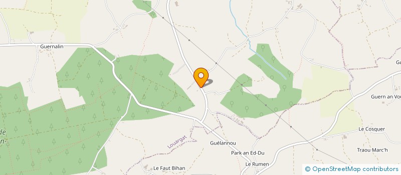 localisation de l'entreprise EARL DE CROAS ZANT à LOUARGAT
