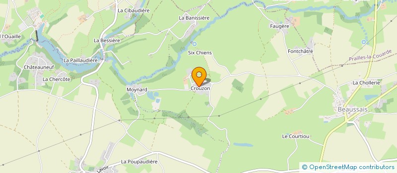 localisation de l'entreprise EARL DE CROUZON  BEAUSSAIS-VITRE