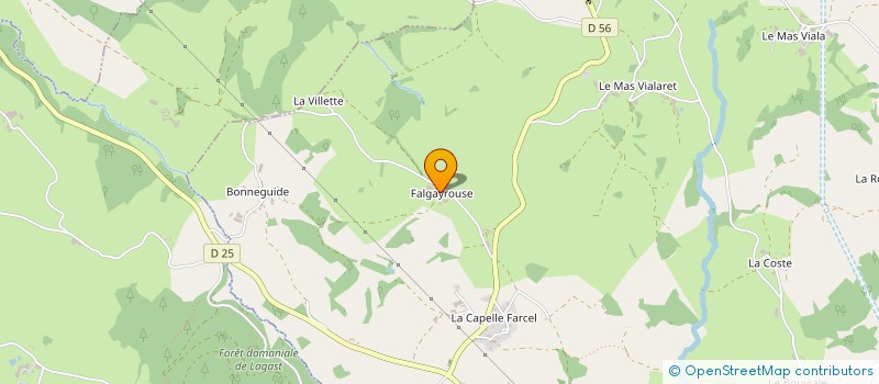 localisation de l'entreprise EARL DE FALGAYROUSE à ALRANCE