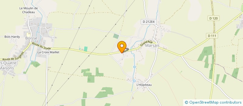 localisation de l'entreprise EARL DE FAVAUT  MARSAIS