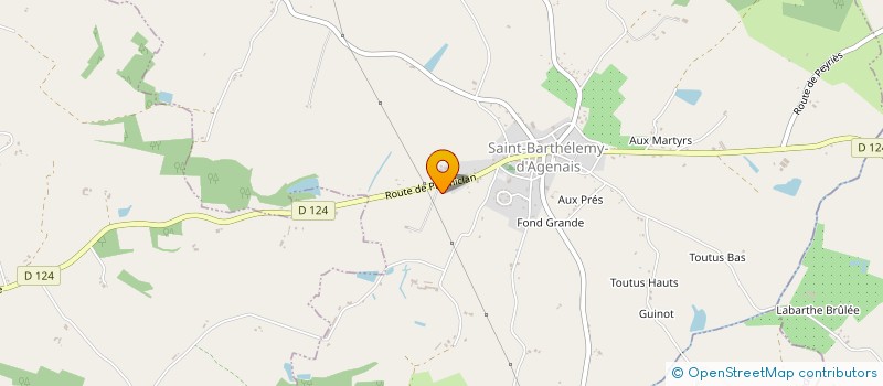 localisation de l'entreprise EARL DE FAYE  SAINT BARTHELEMY D AGENAIS