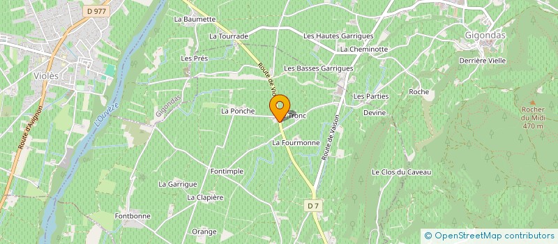 localisation de l'entreprise EARL DE FONT SARADE  VACQUEYRAS